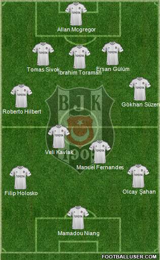 Besiktas JK Formation 2013