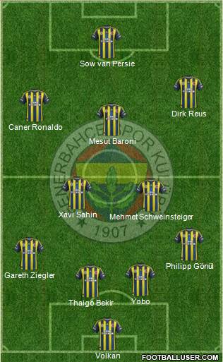 Fenerbahçe SK Formation 2013