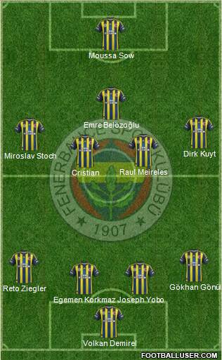 Fenerbahçe SK Formation 2013