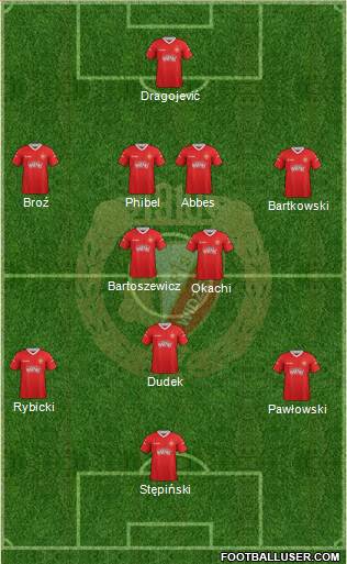 Widzew Lodz Formation 2013