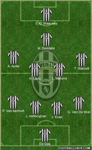 Juventus Formation 2013