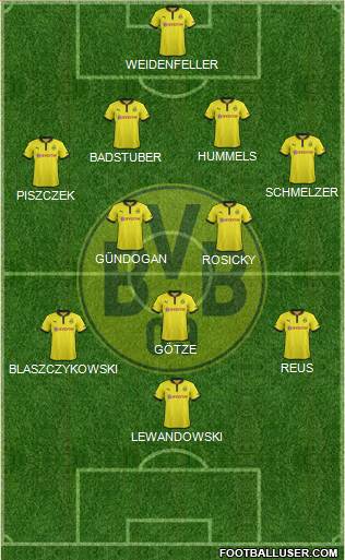 Borussia Dortmund Formation 2013