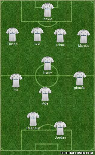 Tottenham Hotspur Formation 2013