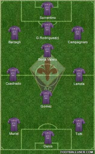 Fiorentina Formation 2013