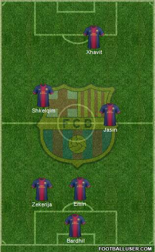 F.C. Barcelona Formation 2013