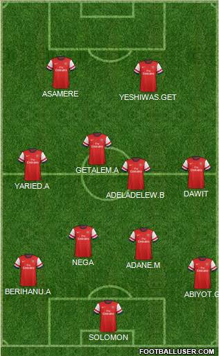 Arsenal Formation 2013