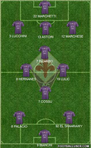 Fiorentina Formation 2013