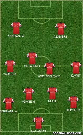 Arsenal Formation 2013