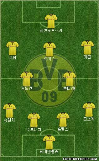 Borussia Dortmund Formation 2013