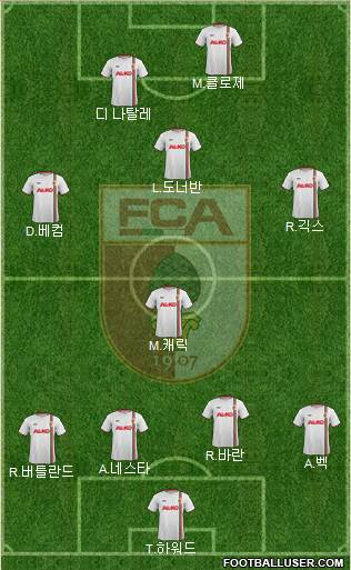 FC Augsburg Formation 2013