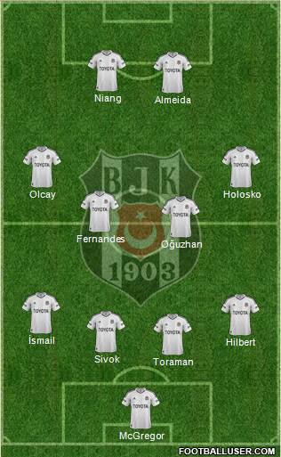 Besiktas JK Formation 2013