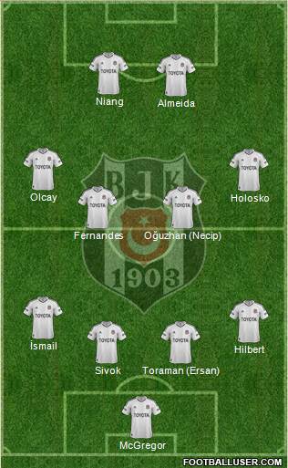 Besiktas JK Formation 2013