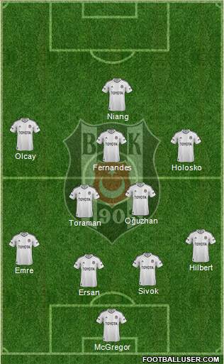 Besiktas JK Formation 2013