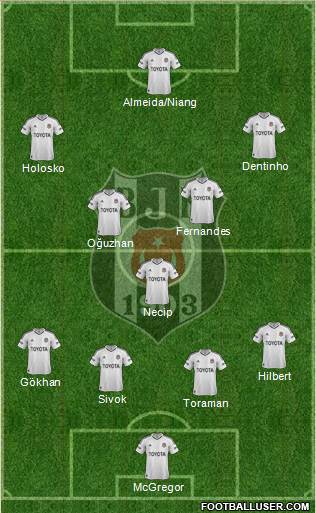 Besiktas JK Formation 2013