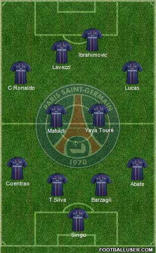 Paris Saint-Germain Formation 2013