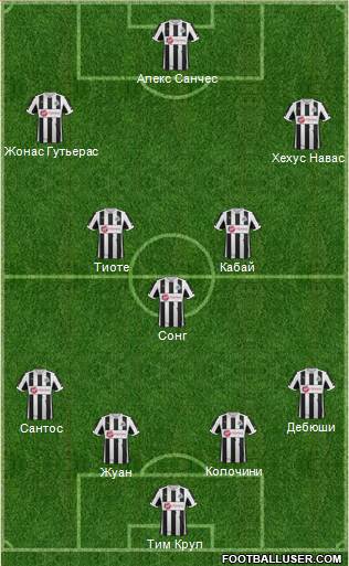Newcastle United Formation 2013