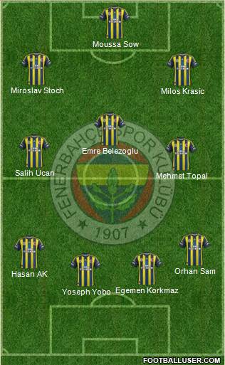 Fenerbahçe SK Formation 2013
