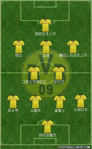 Borussia Dortmund Formation 2013