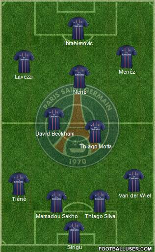 Paris Saint-Germain Formation 2013