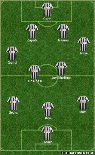 Newcastle United Formation 2013