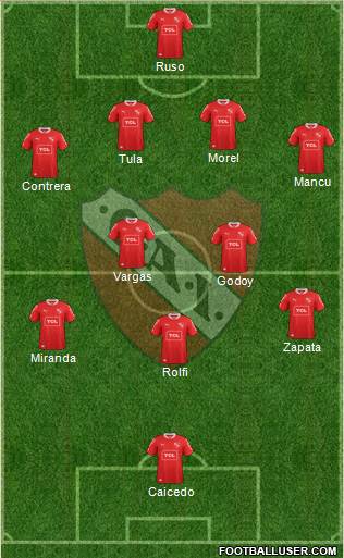 Independiente Formation 2013