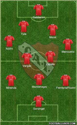 Independiente Formation 2013