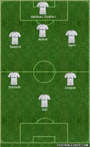 Tottenham Hotspur Formation 2013