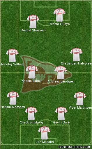 Fredrikstad FK Formation 2013