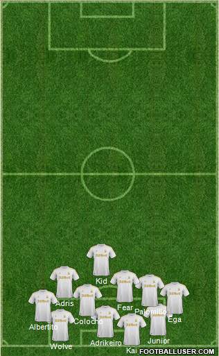 Swansea City Formation 2013