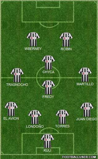 Newcastle United Formation 2013