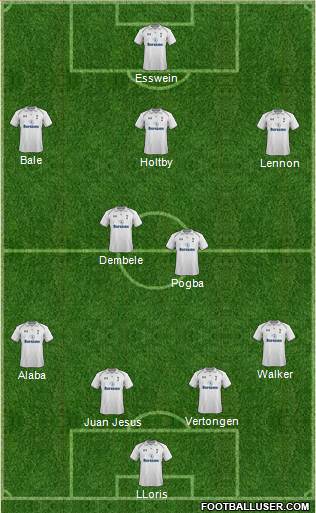 Tottenham Hotspur Formation 2013