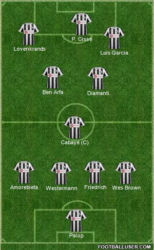 Newcastle United Formation 2013