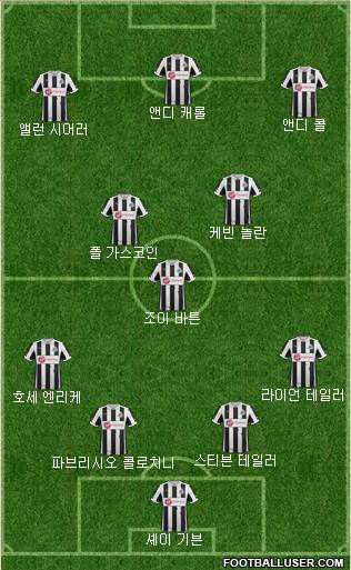 Newcastle United Formation 2013