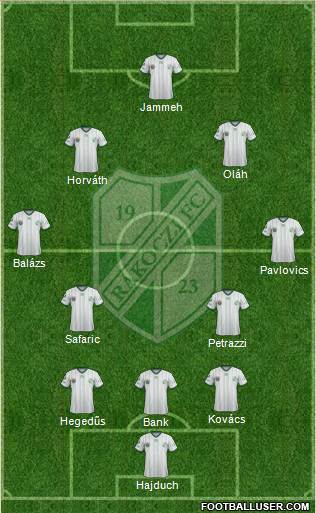 Kaposvári Rákóczi FC Formation 2013