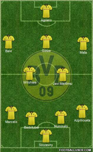 Borussia Dortmund Formation 2013