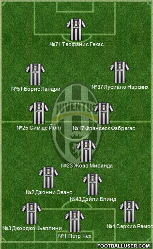 Juventus Formation 2013