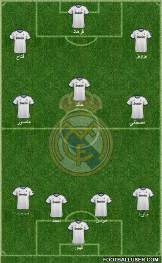 Real Madrid C.F. Formation 2013