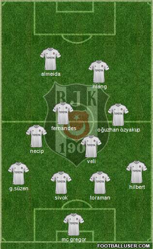 Besiktas JK Formation 2013