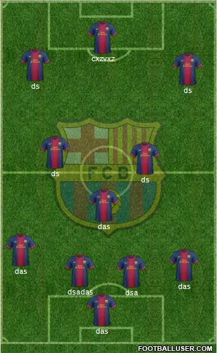 F.C. Barcelona Formation 2013