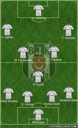 Besiktas JK Formation 2013