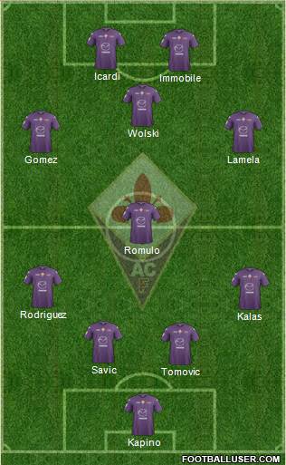 Fiorentina Formation 2013