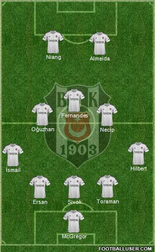 Besiktas JK Formation 2013