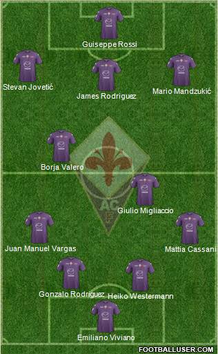 Fiorentina Formation 2013