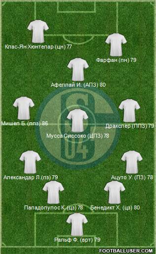 FC Schalke 04 Formation 2013