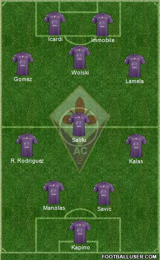 Fiorentina Formation 2013