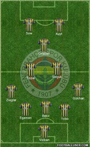 Fenerbahçe SK Formation 2013