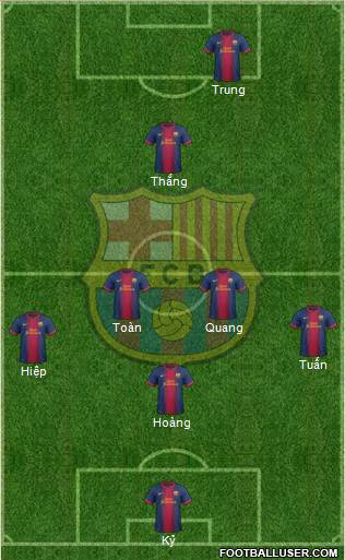 F.C. Barcelona Formation 2013