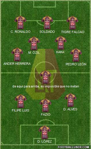 CC Deportes Tolima Formation 2013