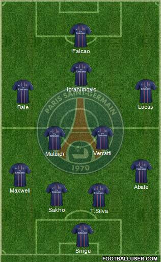 Paris Saint-Germain Formation 2013