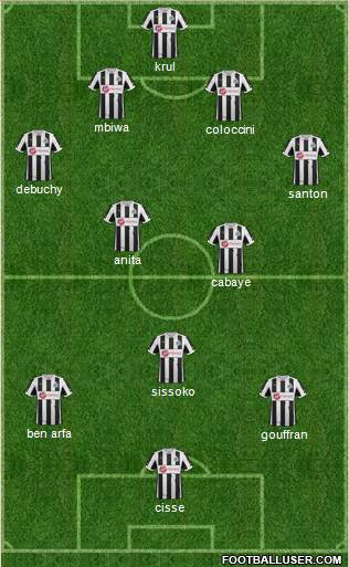 Newcastle United Formation 2013